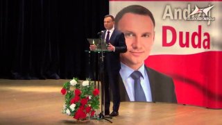 Kandydat PiS na prezydenta Polski, Andrzej Duda z wizytą w Ostrołęce 