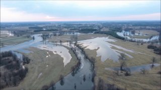 Piękny widok nad rozlewiskami Narwi