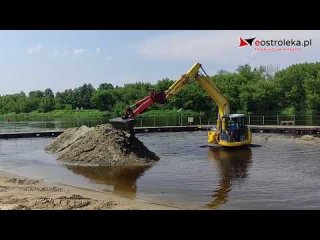 Trwa pogłębianie kąpieliska na plaży miejskiej